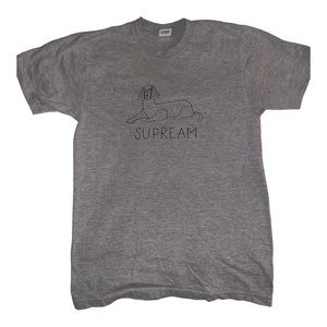 SUPREME “Supream” shirt medium gray